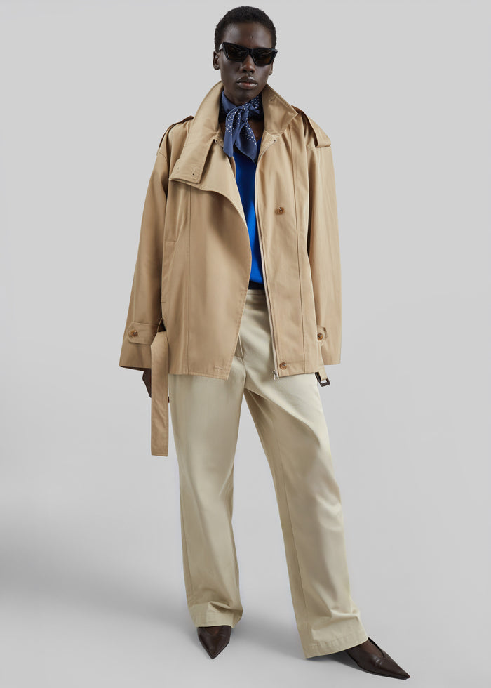 Virar Short Trench - Beige