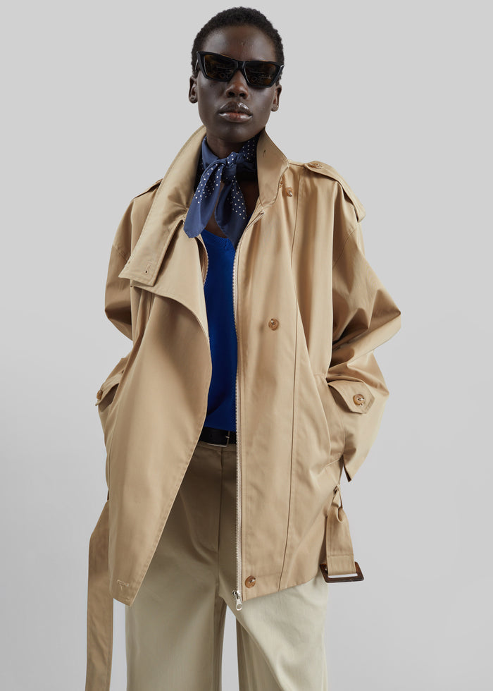 Virar Short Trench - Beige