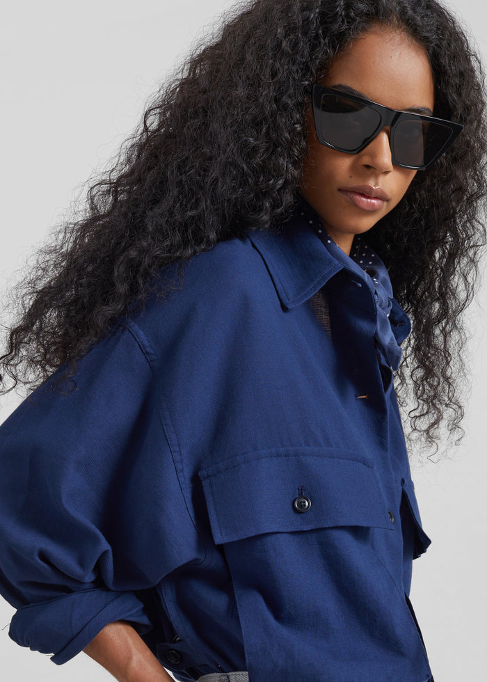 Vito Utility Shirt - Navy