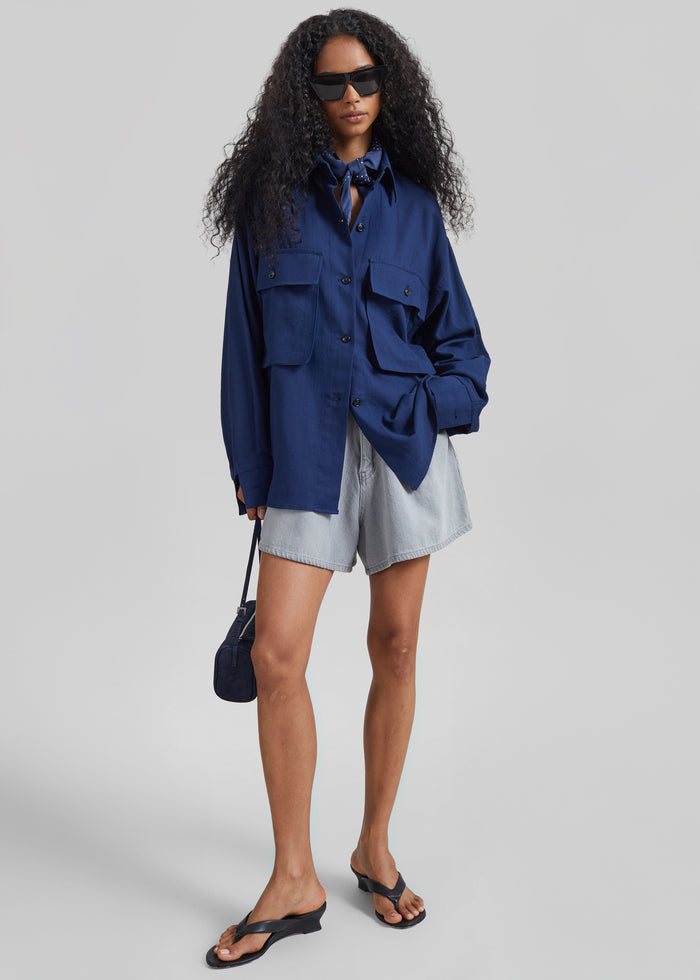Vito Utility Shirt - Navy