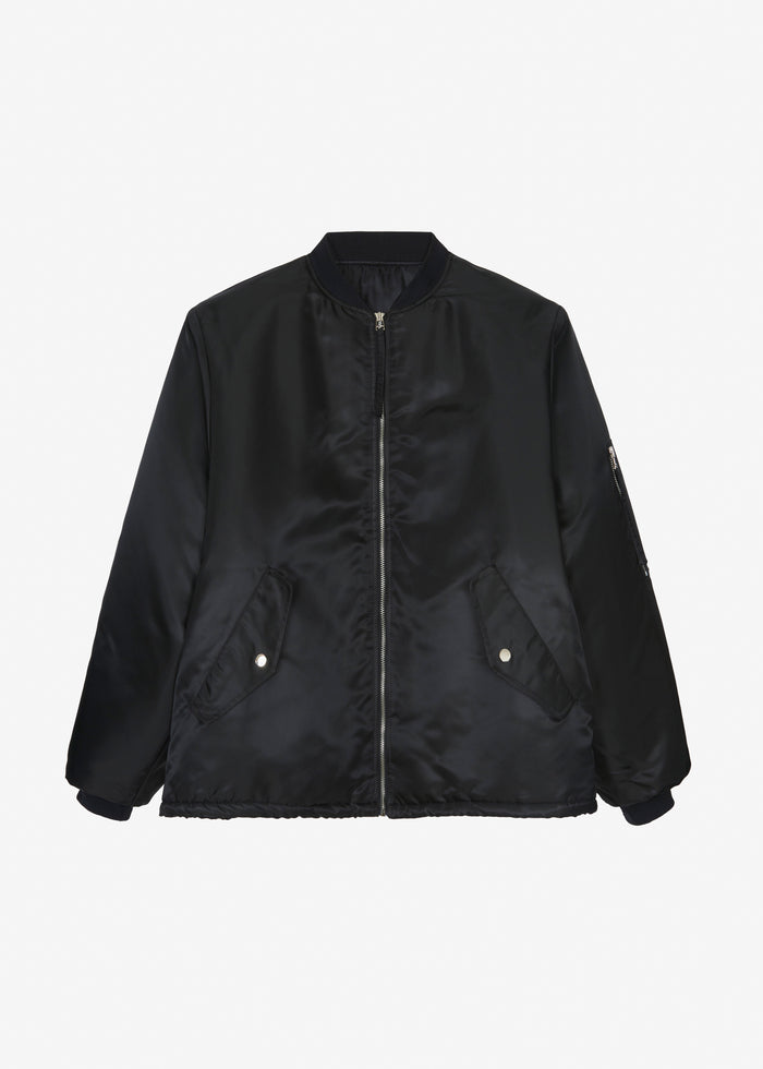 Volme Padded Bomber Jacket - Black