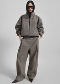 Vora Barrel Leg Pants - Grey