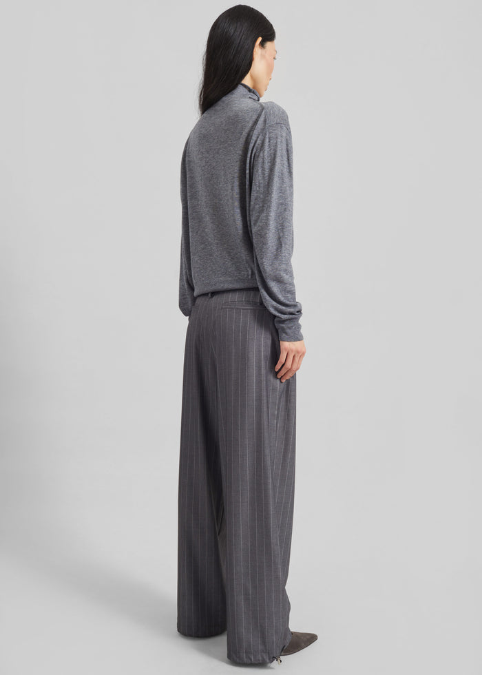 Vradal High Neck Cardigan - Grey