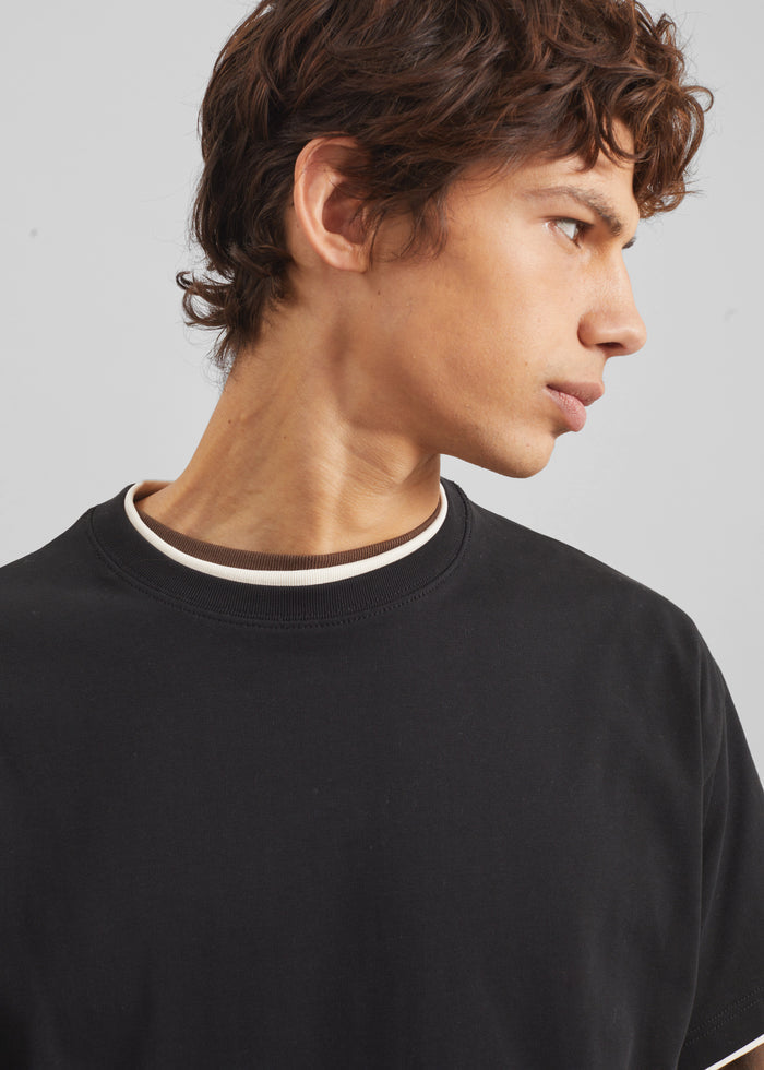 Warem Layer Effect Tee - Black