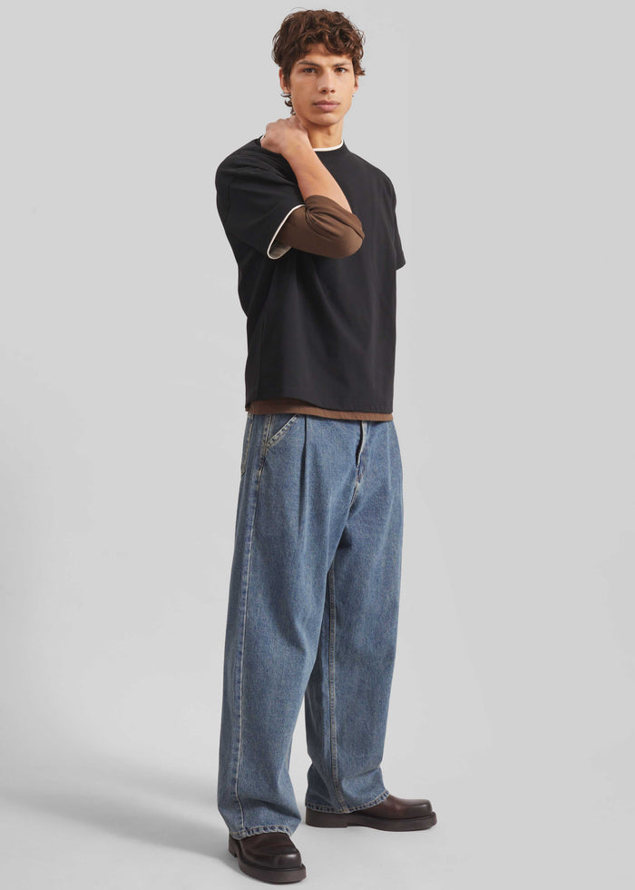 Warem Layer Effect Tee - Black