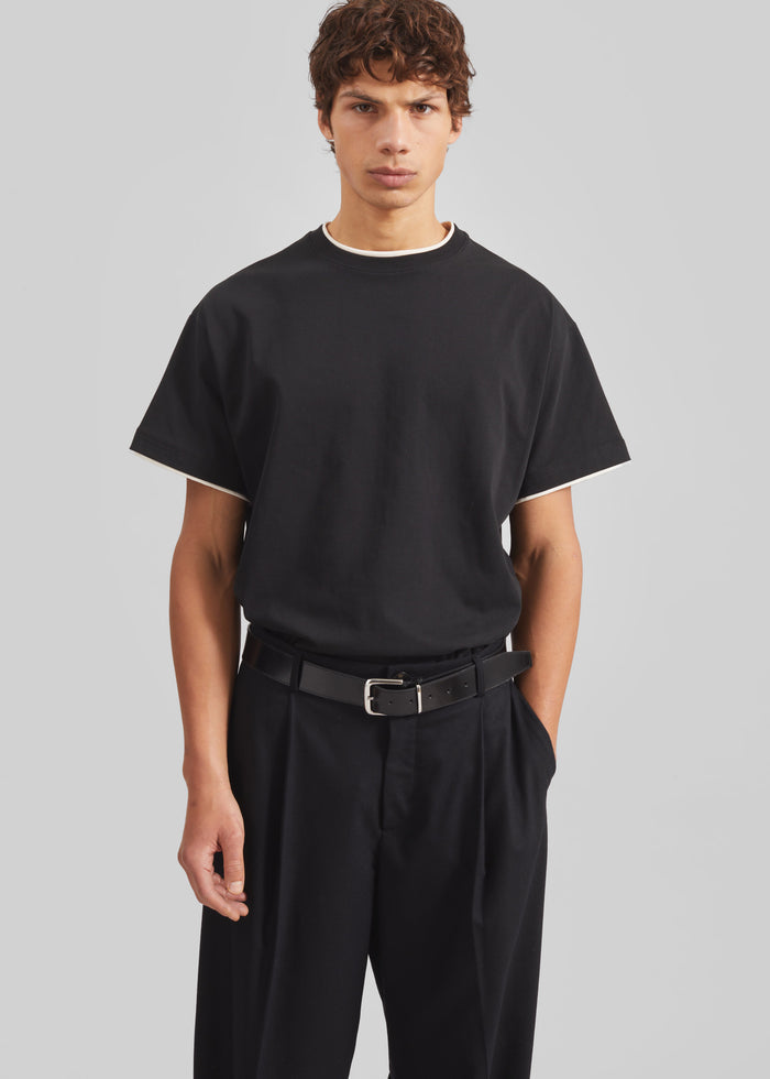 Warem Layer Effect Tee - Black