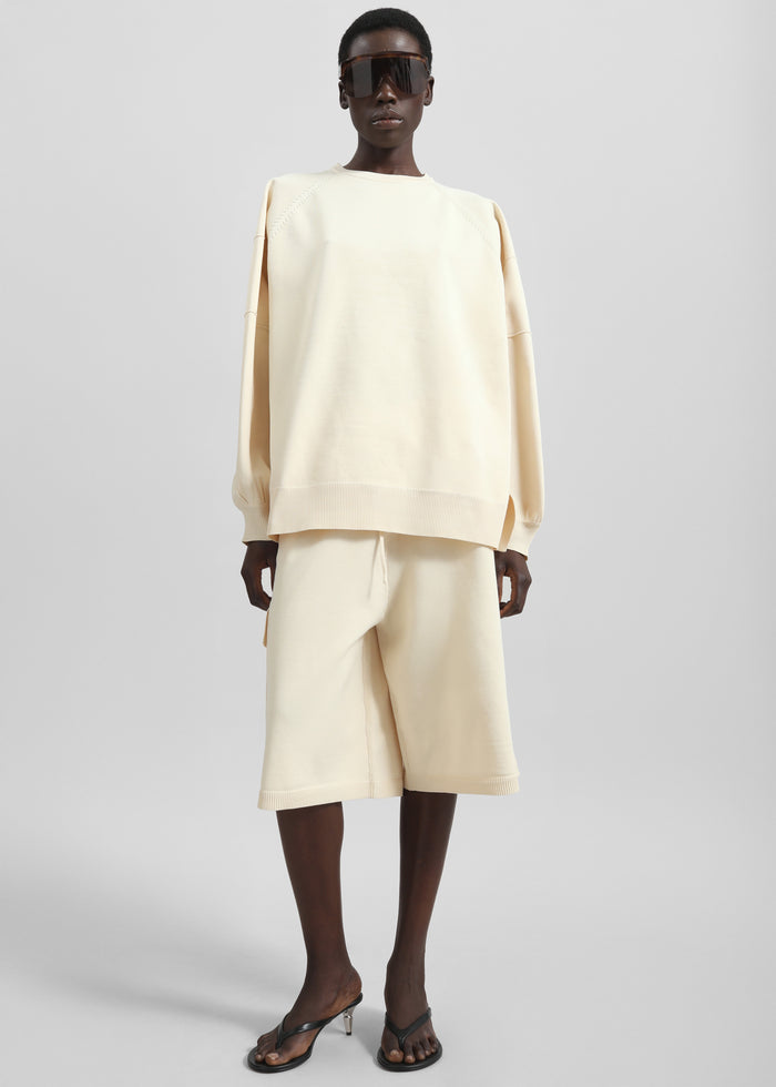 Wesra Knit Sweatshirt - Ecru
