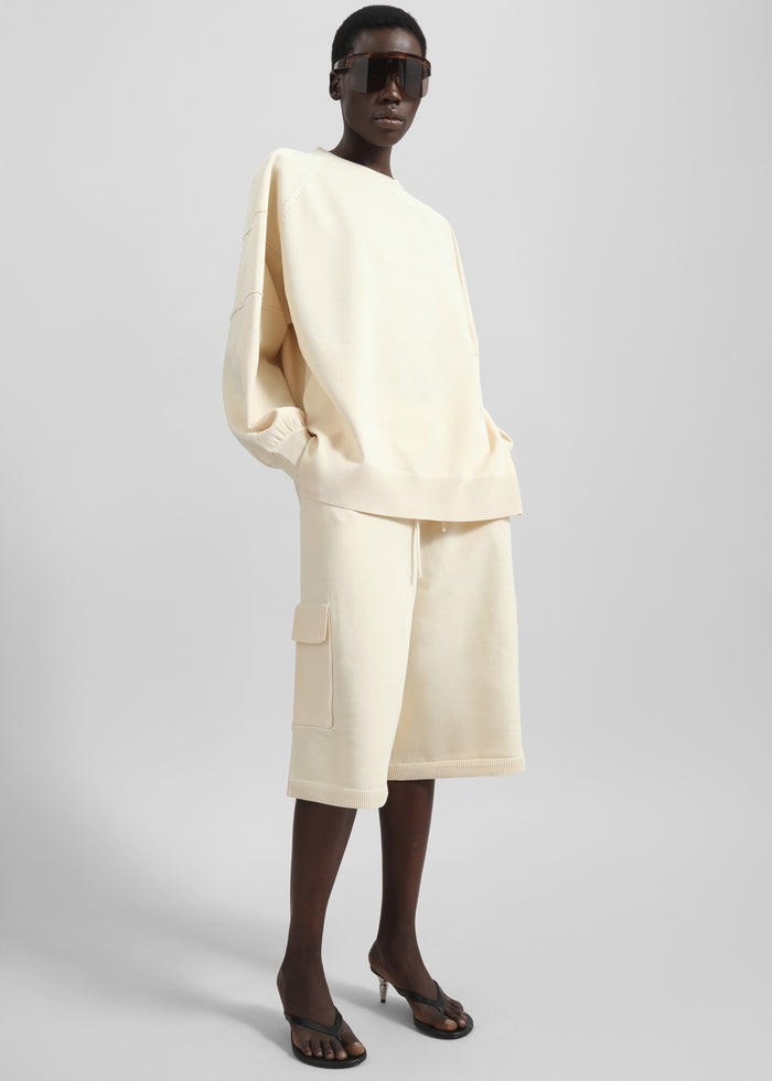 Wesra Knit Sweatshirt - Ecru
