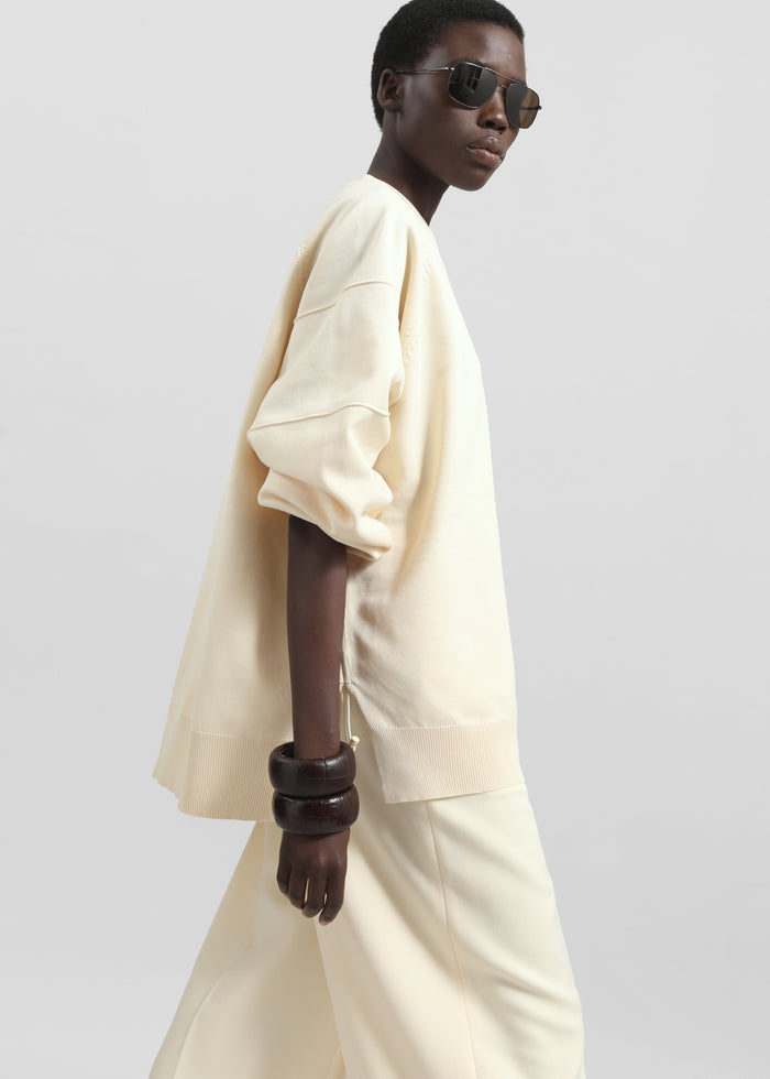 Wesra Knit Sweatshirt - Ecru