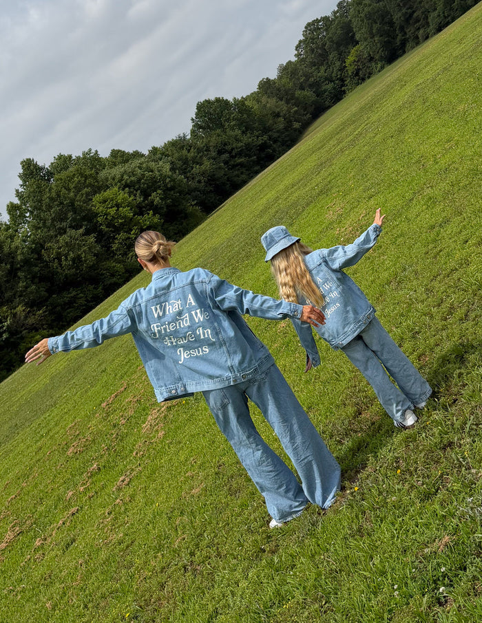 What a Friend in Jesus Kids Denim Jacket