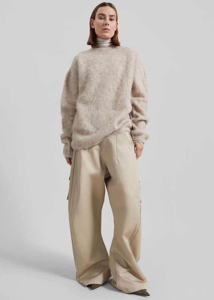 Willy Alpaca Knit Sweater - Beige