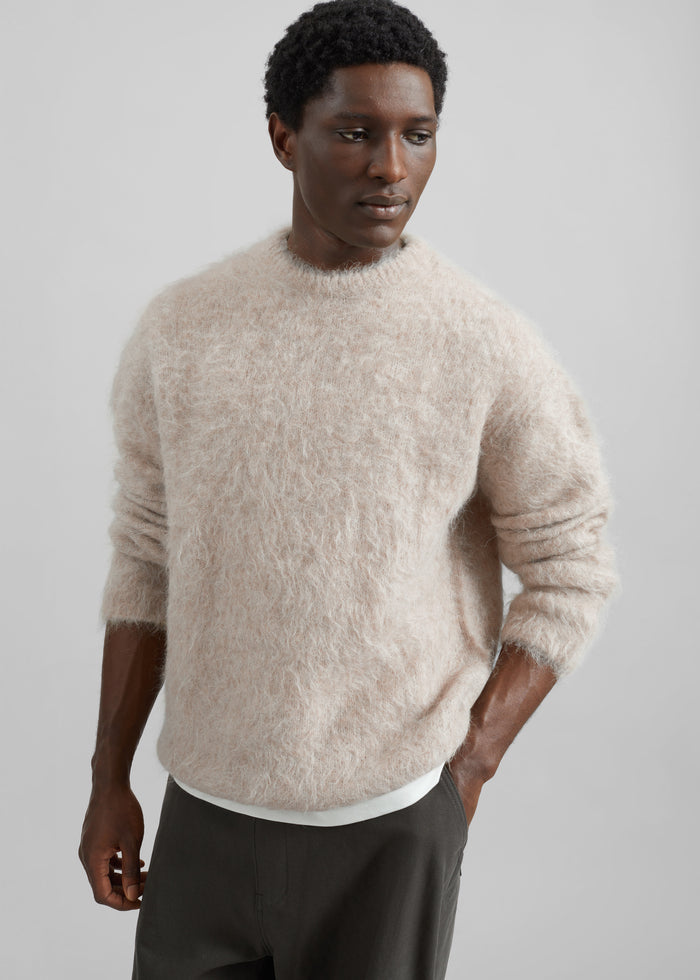 Willy Alpaca Knit Sweater - Beige