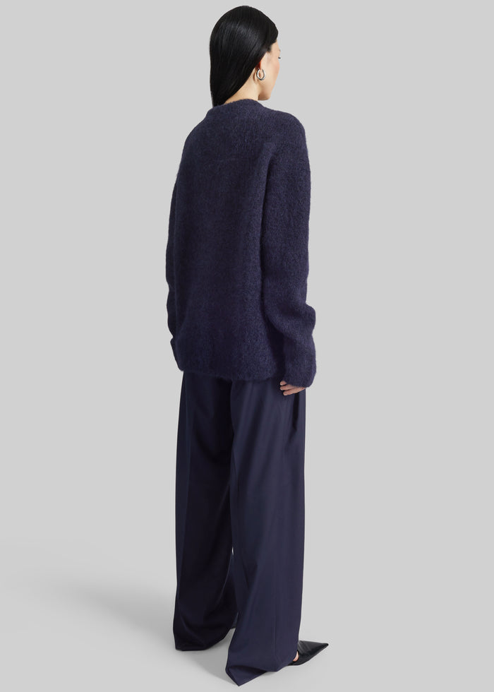 Willy Alpaca Knit Sweater - Navy