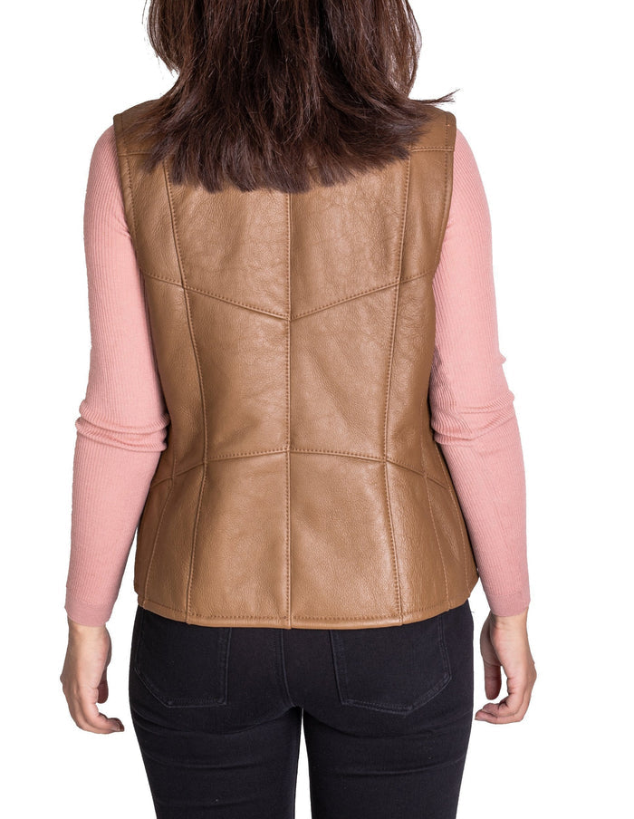 Ladies Nappa Vest #9988002 (2437322571834)