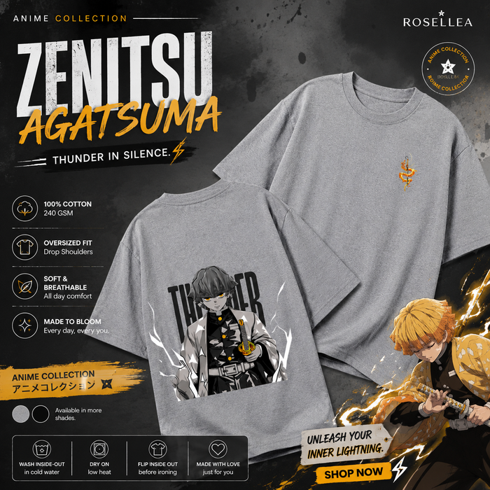 Zenitsu Agatsuma Oversized Tee