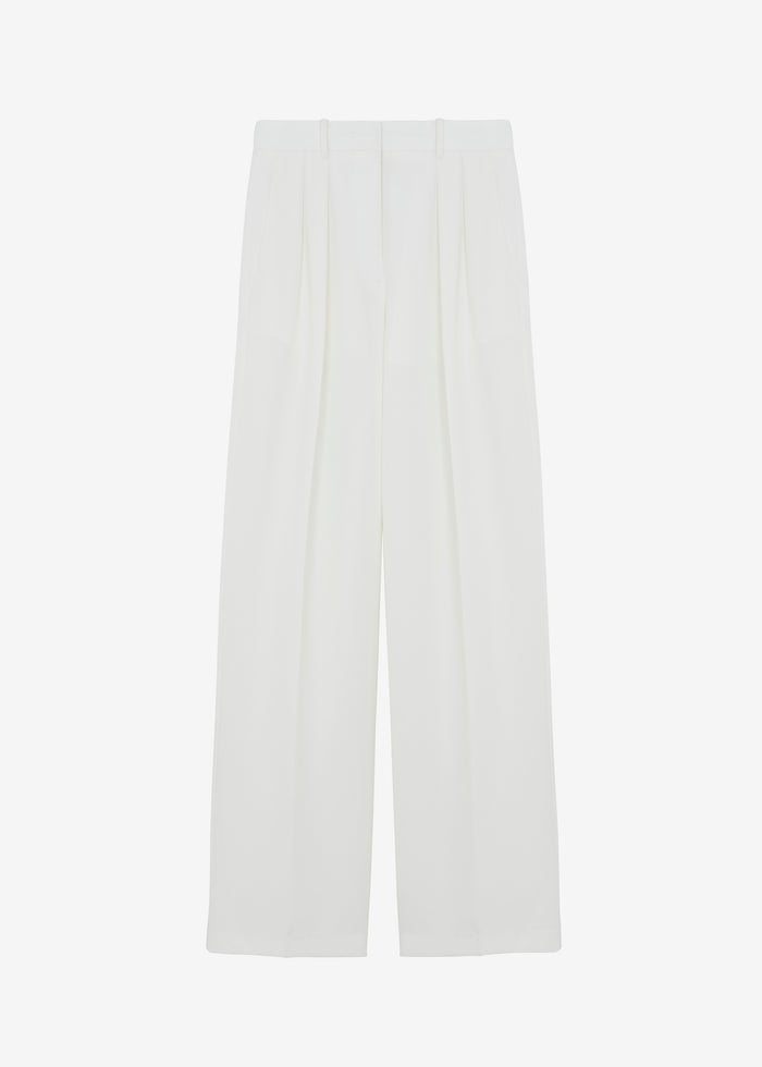 Zia Pintuck Trousers - White